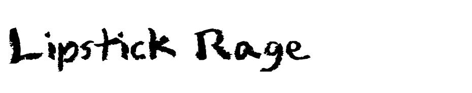 Lipstick Rage font